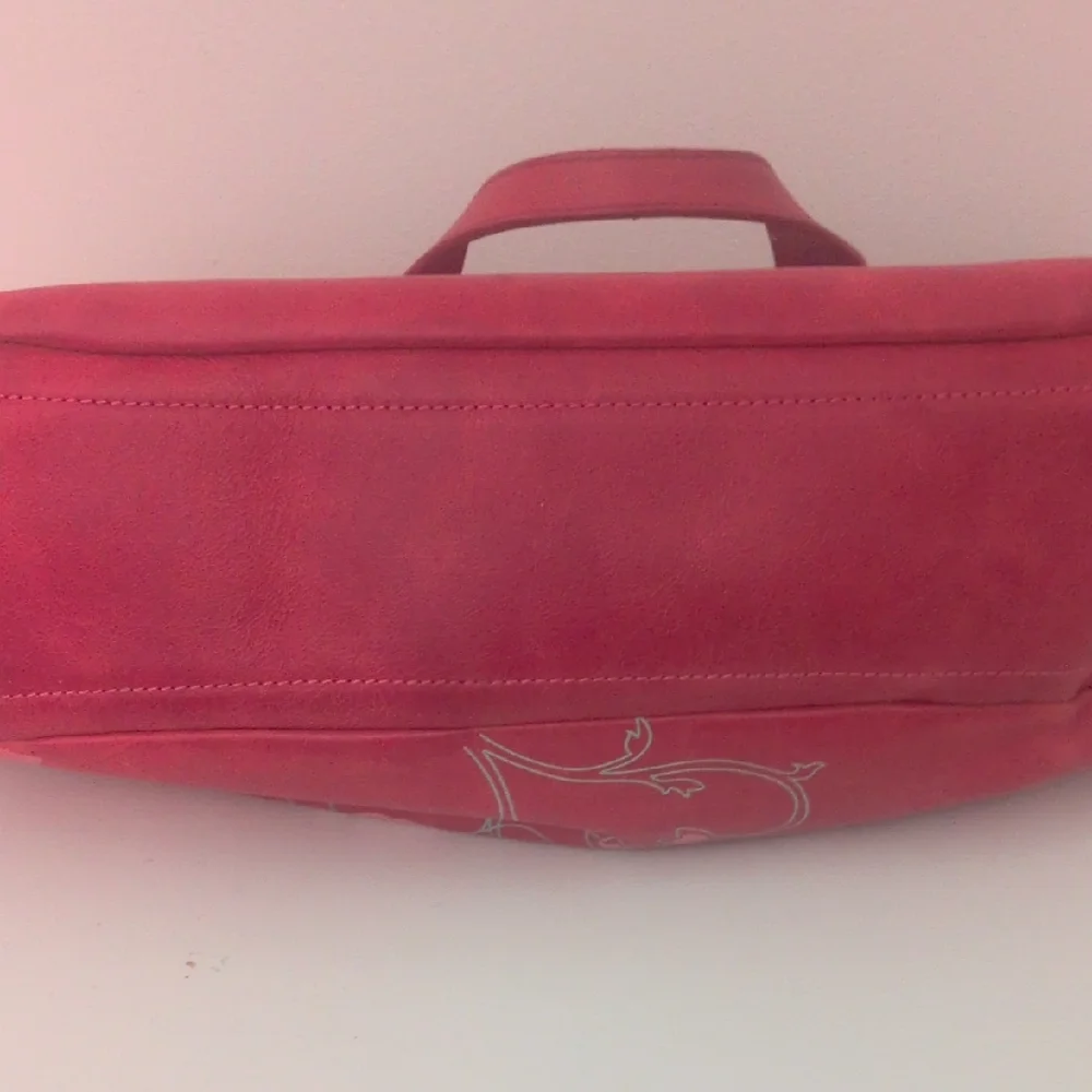 Vintage Italian Designer Mandarina Duck Red Leather Purse - Picture 11 of 11